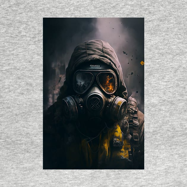 Man In Gas Mask by TortillaChief